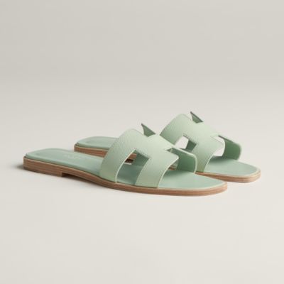 Hermes h hotsell sandals white